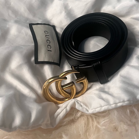Gucci marmont gold buckle belt 100% authentic - Picture 2 of 6